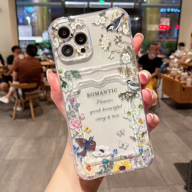 Retro Flower Clear Phone Case  - Luxury Bags In Store recension och pris
