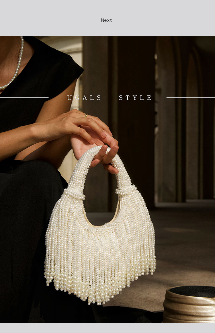Design Handle Pearl Evening Cl - Luxury Bags On Sale recension och pris
