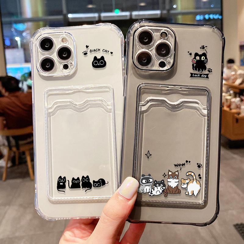 Cute Black Cat Card Holder Wal - Luxury Bags In Store recension och pris